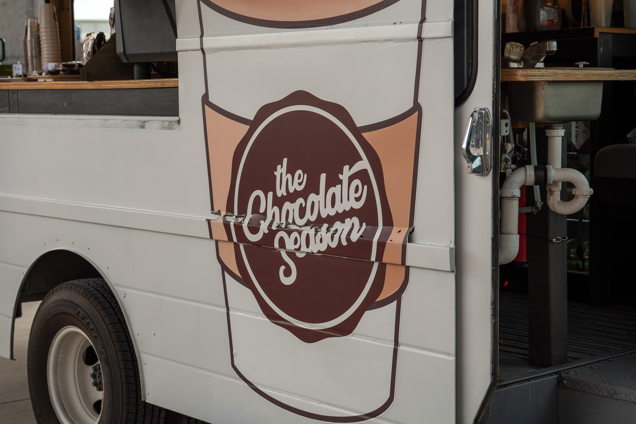 Chocolate truck photo 2: Crepes being prepared